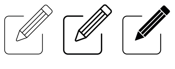 Obraz premium Edit Icon. document edit icon. Pencil icon, sign up icon, edit pen icon, 