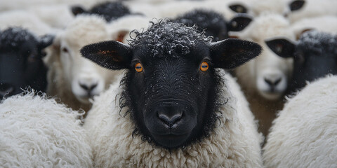 Naklejka premium sheep and lambs