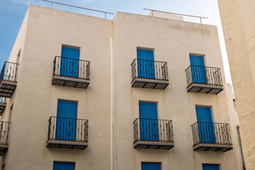 Stadthäuser in Peniscola, Provinz Castellón, Autonome Gemeinschaft Valencia, Spanien