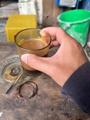 A cup of Indonesian brewed coffee