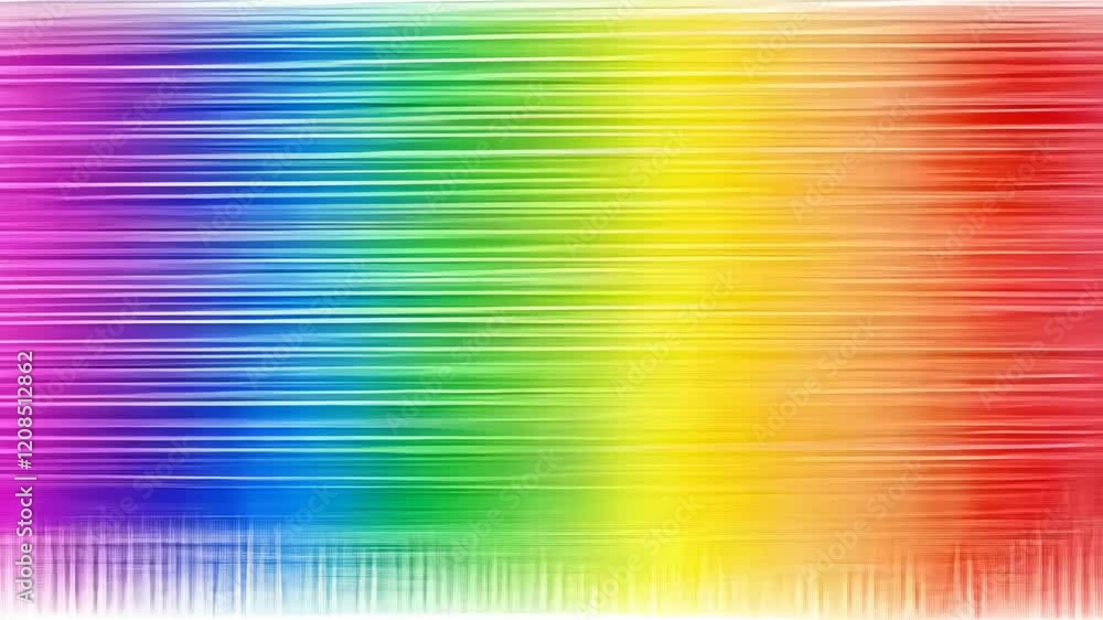 Poster colorful gradient background with horizontal lines displaying a spectrum of hues from blue to red an