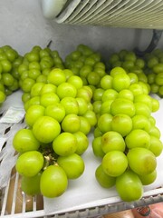 fresh grapes at the market