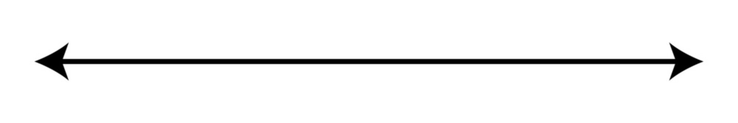 Long straight double arrow