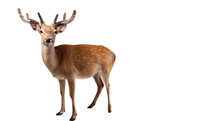 Deer full body, isolated on white background
