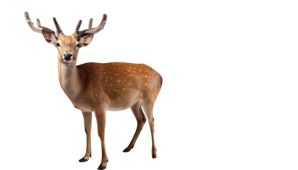 Deer full body, isolated on white background