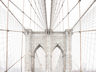 Brooklyn Bridge New York in winter