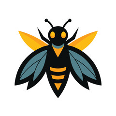 mascot botfly  illustration vector  on white background 