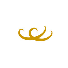 Fototapeta premium gold swirl illustration
