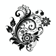 abstract floral background illustration vector