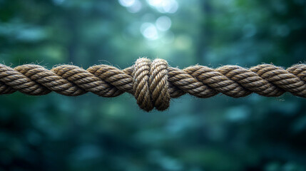 A modern blurred sideline with an empty rope, symbolizing isolation, potential, and waiting for action or direction, leaving space for new opportunities and interpretations of chaos

