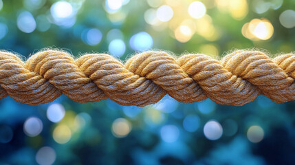 A modern blurred sideline with an empty rope, symbolizing isolation, potential, and waiting for action or direction, leaving space for new opportunities and interpretations of chaos

