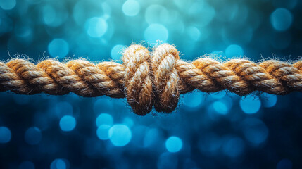 A modern blurred sideline with an empty rope, symbolizing isolation, potential, and waiting for action or direction, leaving space for new opportunities and interpretations of chaos

