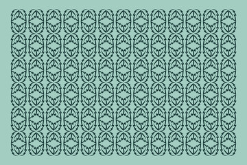 Abstract Floral Ornament Pattern Design.