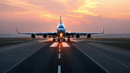 A grand airliner takes flight from an airport, embarking anew, Ai Generated