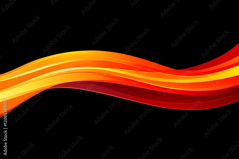 Canvas Prints Abstract Vibrant Color Wave Background Design