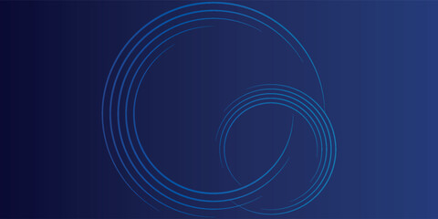 Abstract blue background with blue glowing diagonal geometric lines. Modern shiny blue rounded rectangle lines pattern. Minimalist graphic design. Futuristic technology concept