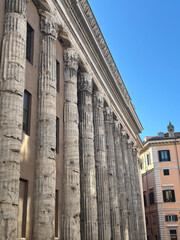 Naklejka premium detail of the facade of the cathedral of st mary