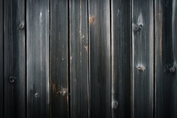 Overhead View of Dark Wooden Planks with Grain and Knots Texture for background