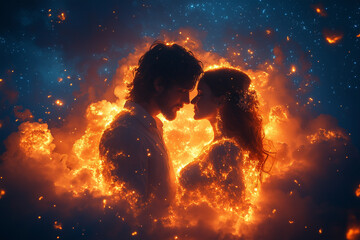 Obraz premium Infinity Twinflame Love 