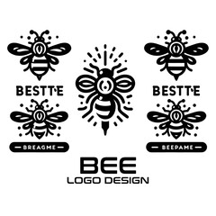 Bee Vector Logo Design