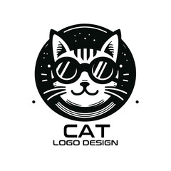 Obraz premium Cat Vector Logo Design