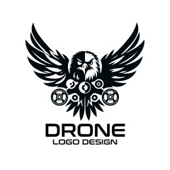 Fototapeta premium Drone Vector Logo Design