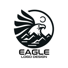 Obraz premium Eagle Vector Logo Design