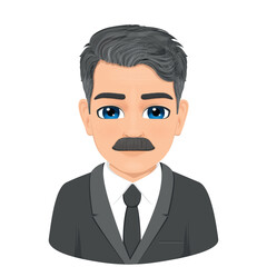 middle and older age charismatic male profile