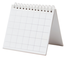 PNG White desk calendar page text.