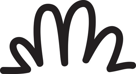 Hand Drawn Grass Line Drawing