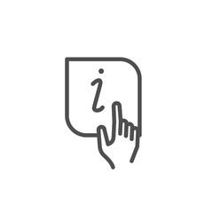 giving instruction or information outline icon vector design good for web or mobile app