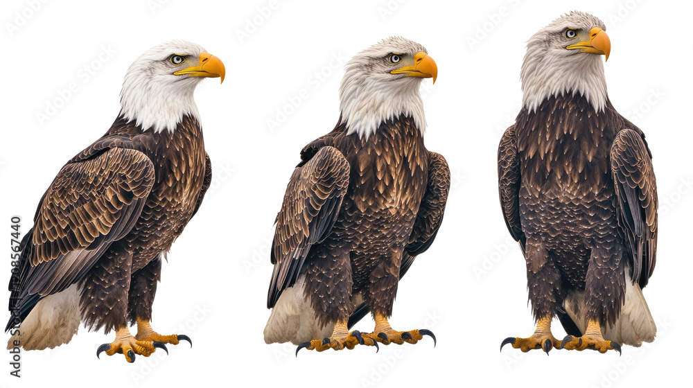 Poster eagle abstracts with american flag elements on display generative ai
