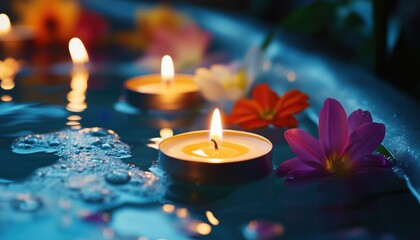 Luxurious Floating Aromatherapy Candles And Bath Essentials For Ultimate Relaxation And Pampering Experience In The Comfort Of Your Home.
