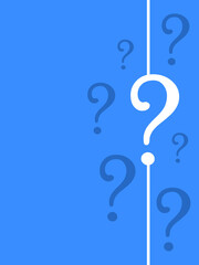 Obraz premium Question marks abstract background