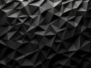 Abstract geometric pattern with triangles in black and grey.