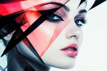 woman with creative make up