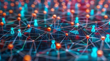 CRM Hub of Connectivity, central hub with interconnected lines representing various customer touchpoints,
