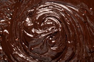 Texture of hot chocolate as background