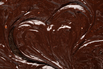 Texture of hot chocolate as background