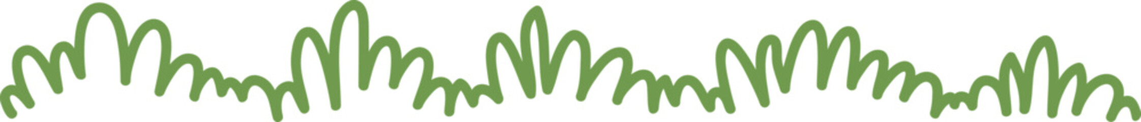 Hand Drawn Grass Line Drawing