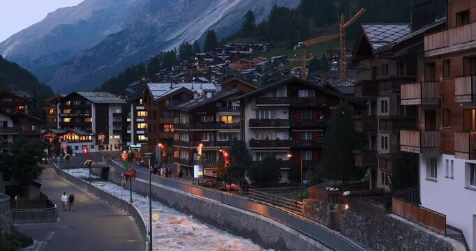 Alpine Chalet Hotels In Zermatt, Switzerland