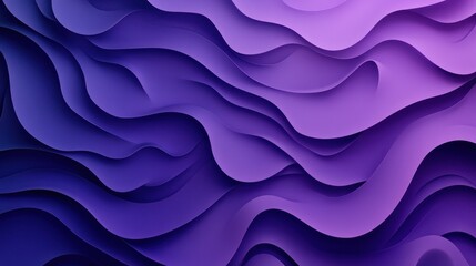 Obraz premium Abstract purple wave layers creating a fluid and dynamic background