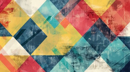 Famous company geometric background concept vector graphic design