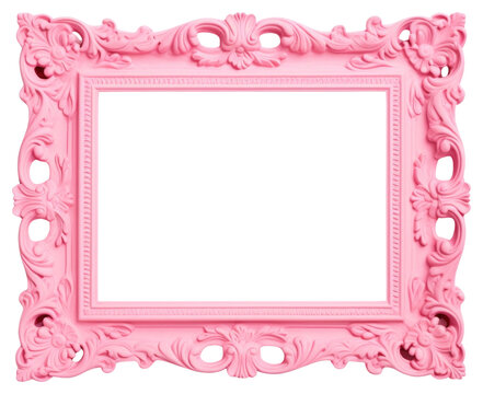 PNG Vintage frame pink decorative.