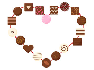 春の花柄のかわいいフレーム、春イメージのタイトルバック素材