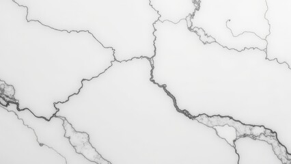 Obraz premium A textured canvas of intersecting black lines on a pristine white backdrop, adorned with intricate horizontal and vertical fissures at the line edges