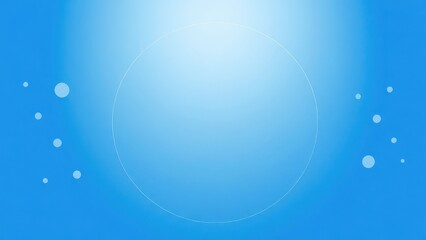 a blue background with bubbles and sun in the middle,