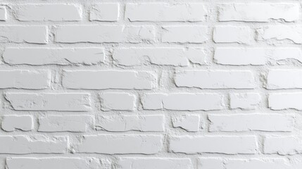 Fototapeta premium Textured white brick wall with subtle depth and patterns