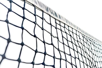Tennis net isolated on white background