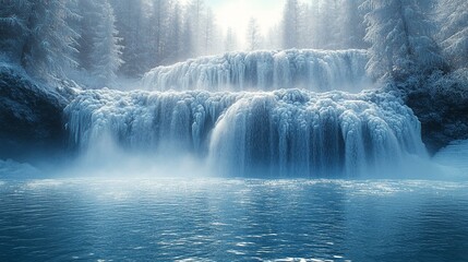 Frozen bubbles on a pond, creating a beautiful, frosty texture with cracks and ice formations. 470
